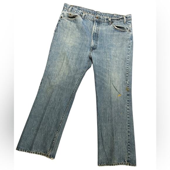 Vintage Orange Tab Levi’s in a 40 x 28 with Paint Stains No Style Tag - Picture 2 of 8